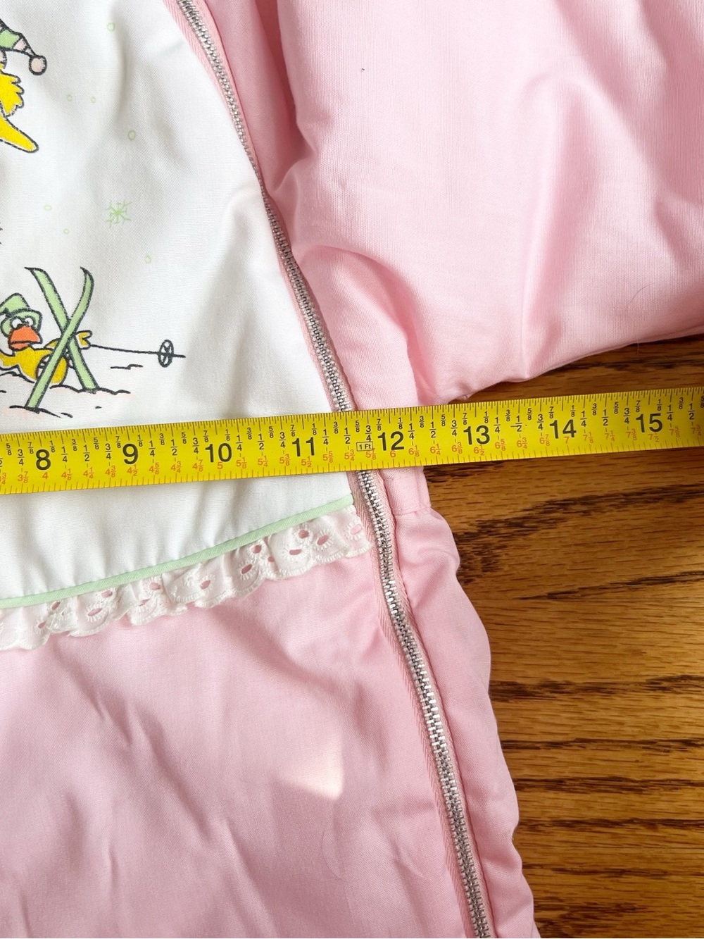 Vintage Sesame Street Big Bird Pink Snowsuit | Size 2 | Union USA Made - Picture 12 of 13